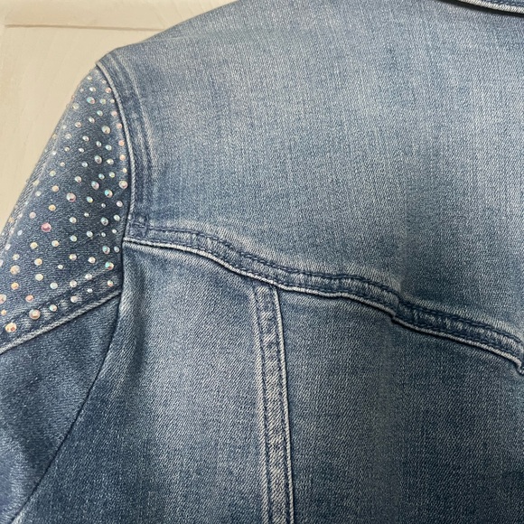 INC Rhinestone Jean Jacket - Picture 6 of 9